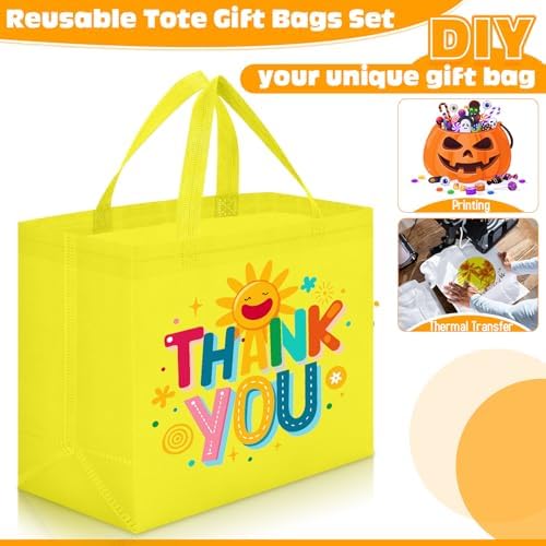 Windyun Reusable Grocery Bags Non Woven with Handles - Image 6