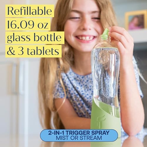 Fab Tab Bathroom Spray Cleaner Tablets Refill, Starter Set, Plant-Based - Image 5