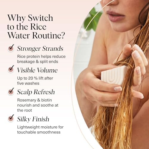 Kitsch Rice Water Shampoo and Conditioner Set + Pre-Wash Scalp & Hair Oil - Image 3