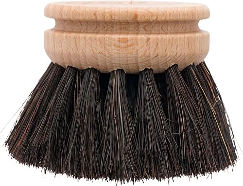 Redecker Dish Brush Replacement Heads, Horsehair, 1-1/2 Inch Round, 2 Pack – Soft Wooden Brush Refills for Delicate Dishwashing, Made in Germany - Image 5
