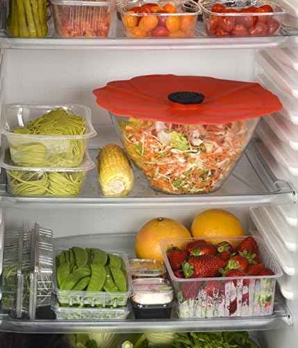 Charles Viancin - Poppy Silicone Lid for Food Storage and Cooking - Airtight Seal on Any Smooth Rim Surface - BPA-Free - Oven, Microwave, Freezer, Stovetop and Dishwasher Safe (9 Inch) - Image 4
