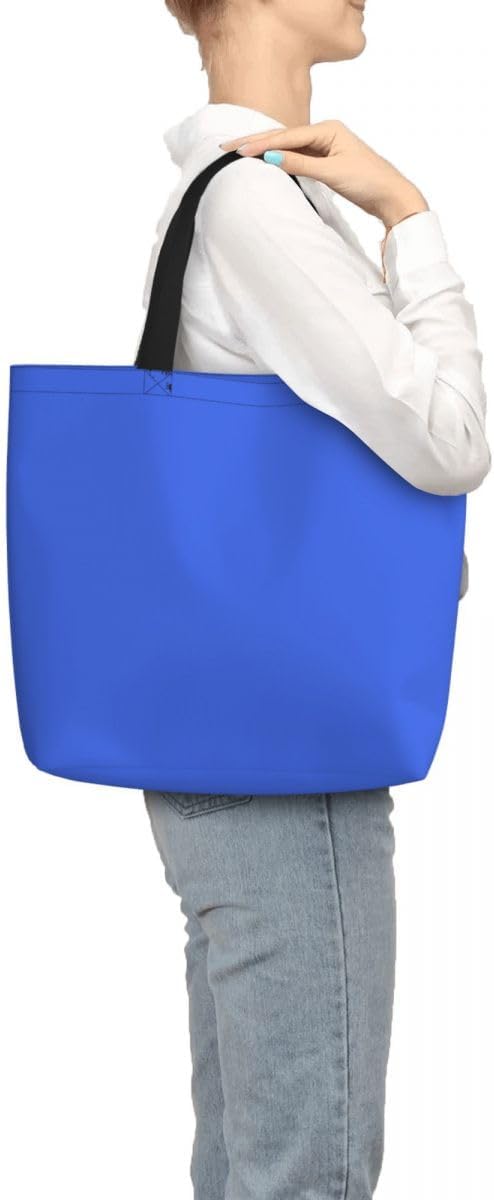 Custom Large Black Tote Bag With Pocket Extra Large Reusable Grocery Bags