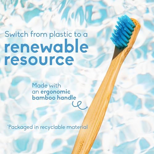 The Humble Co. Bamboo Toothbrushes, BPA Free, Ultra Soft Bristles (5 Pack) - Image 4