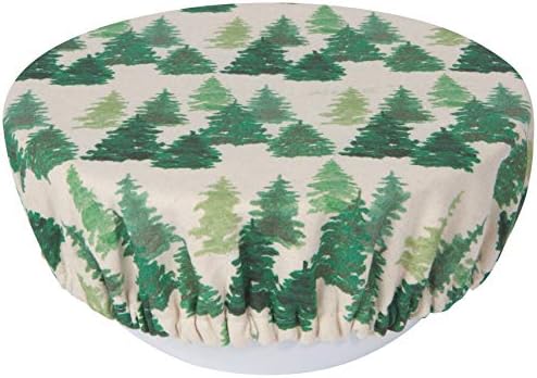 Now Designs Woods Save It Reusable Cotton Bowl Covers 7.5 and 9.25 inch, Set of 2 - Image 3