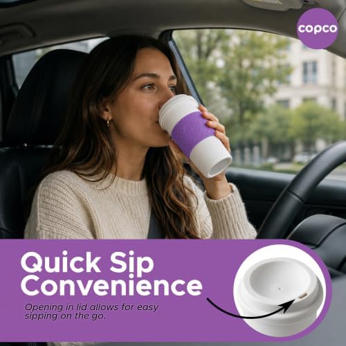 Copco – Acadia – Travel Mug – 16 Oz - Lilac - Image 7