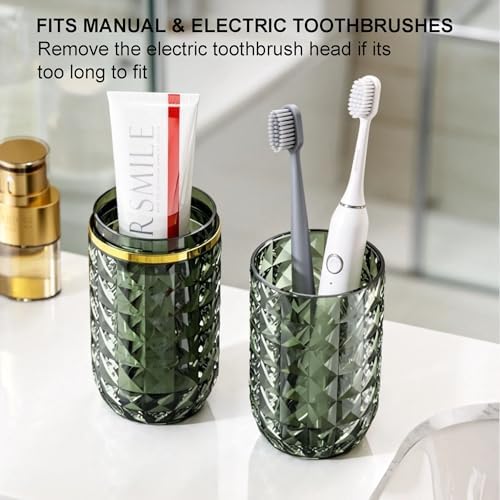 Travel Toothbrush and Toothpaste Case: 2 in 1 Toothbrush Travel Case with Rinse Cups, Dustproof Toothbrush Holder for Traveling, Camping, School Dorm, Office, Gym, Business Trip - Image 6