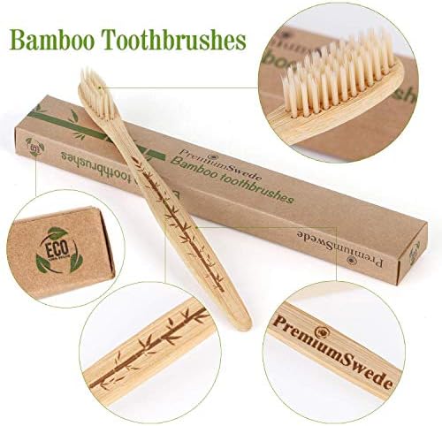 Bamboo Toothbrushes - Biodegradable Eco Friendly Soft Toothbrushes for Adults, Kids - Natural Wooden Toothbrushes with Soft Bristles - 10 Pcs Family Toothbrush Pack - Image 7