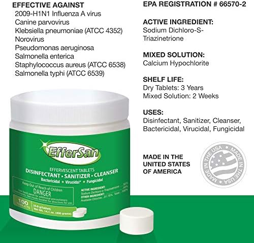 Effersan Effervescent Sanitizer - 100 Count - Image 5