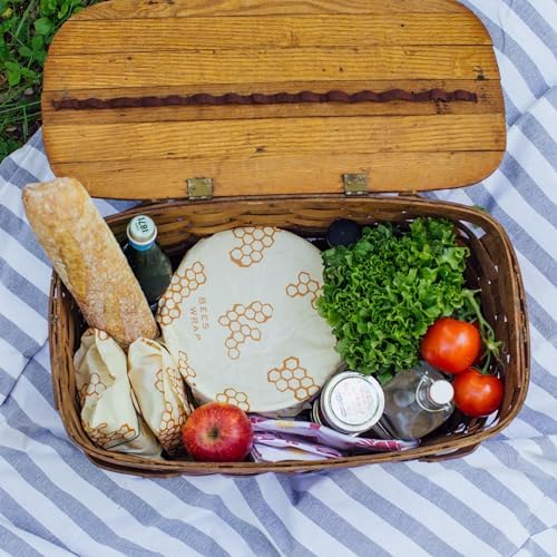 Bee's Wrap Beeswax Food Wraps, 3 Pack Assorted - Honeycomb - Image 6