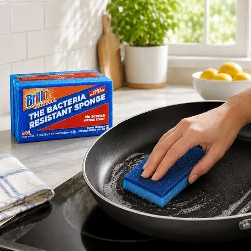 Brillo Estracell No Scratch Scrub Sponge with Wedge Edge, 3-Count - Image 6