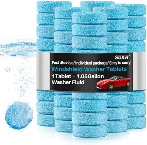 Sukh 400 Windshield Washer Fluid Tablet - De-icer/Methanol Needed in Winter by Sukh