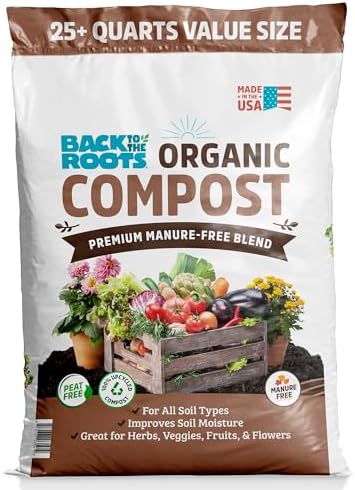 Back to the Roots 25.7qt (1 Cubic ft) Organic Premium Compost by BacktotheRoots