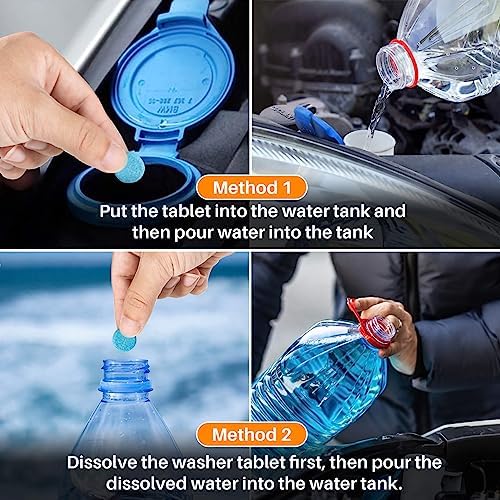 Sukh Car Windshield Washer Tablets - Washer Fluid Tablets Glass Cleaner Concentrate Car Windshield Wiper Fluid Car Windshield Cleaner Automotive Glass Cleaner - Image 6