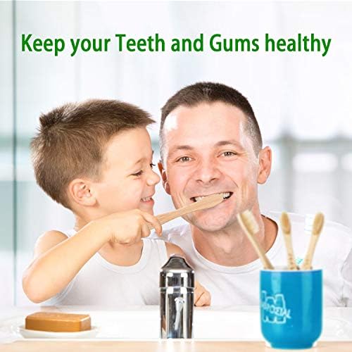 Bamboo Toothbrushes - Biodegradable Eco Friendly Soft Toothbrushes for Adults, Kids - Natural Wooden Toothbrushes with Soft Bristles - 10 Pcs Family Toothbrush Pack - Image 5