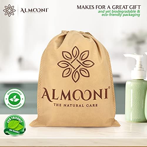 ALMOONI Mini Natural Loofah Sponge, Egyptian Shower Sponge, 3 Count - Image 7