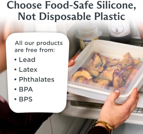 Stasher Reusable Silicone Square Stretch Lid, Food Cover for 8x8 inch Pans - Image 6