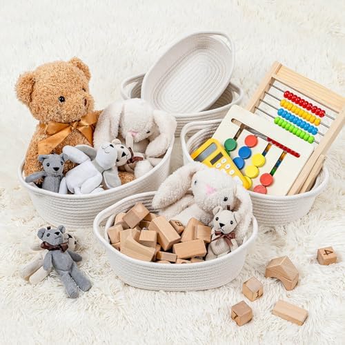 CubesLand Small Woven Rope Toys Basket for Organizing Set 5 - Image 3