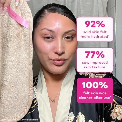 The Original MakeUp Eraser Mini PRO 5-pack, Erase All Makeup With Just Water, Including Waterproof Mascara, Eyeliner, Foundation, Lipstick, Sunscreen and More! Sweet Cream, 5ct - Image 5