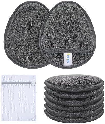 SINLAND Reusable Makeup Remover Pads Grey 6 Pack by SINLAND