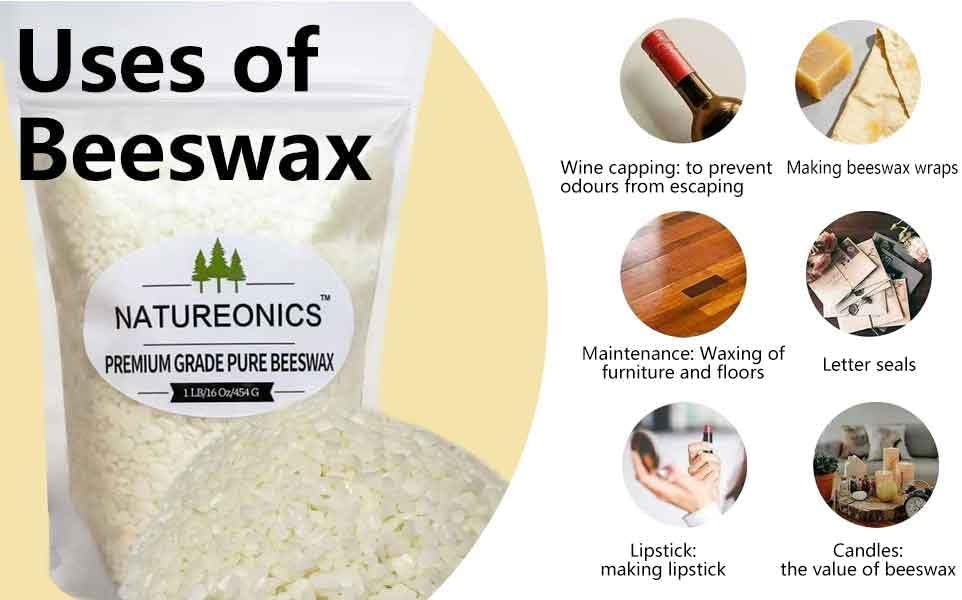 Beeswax Pellets 1 lb, Triple Filtered Pastiles for Candle Making, Natural Beeswax for Beeswax Wraps & Pine Resin Food Wraps, Wax for Candle Making, Stamps, DIY Projects. - Image 3