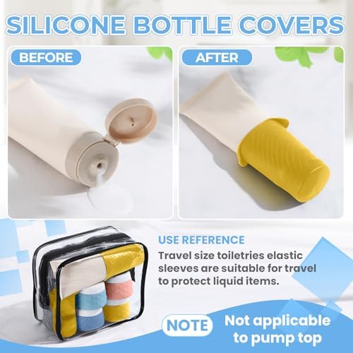Silevoler 16Pack Travel Bottles for Toiletries, Bottles, Jars, and Covers - Image 6