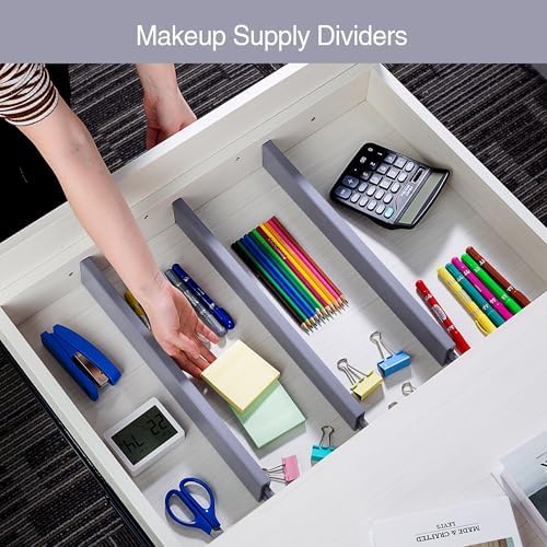 Utoplike Kitchen Drawer Dividers Large, Gray Drawers Organizers Adjustable - Image 6