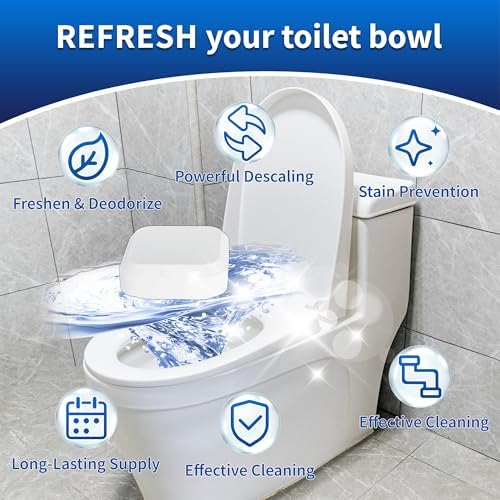 Toilet Bowl Cleaner Tablets, Leaves Bowl Sanitary, Freshens, Deodorizes, Descales & Repels Tough Stains, Helps Prevent Limescale Buildup, Safe for Septic Tanks, 24 Pack 1 Year Supply - Image 2