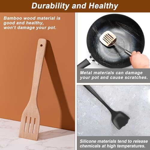 Eisinly 7-Piece Wooden Cooking Spoons, Sturdy Beech Utensil Set - Image 7