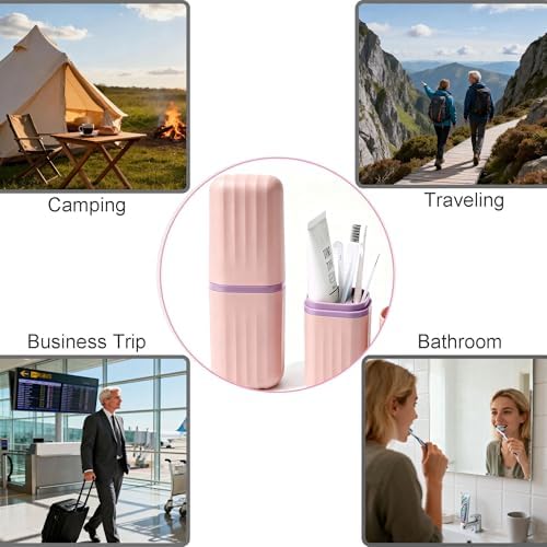 Travel Toothbrush Holders, 2-in-1 Toothbrush Travel Case - Image 5