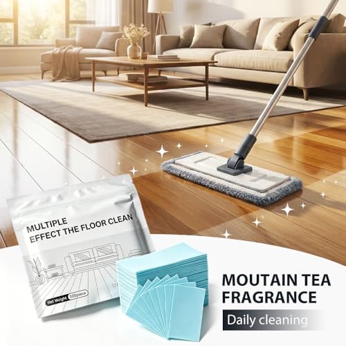 100 Pcs Floor Cleaning Tablets Multi-Surface Cleaner, 2026 New Floor Cleaning Solution Tablets, Dissolvable Pre-Measured Deep Cleaning Cleaning Solution, for Tile and Vinyl Floors (Green, 100pcs) - Image 7