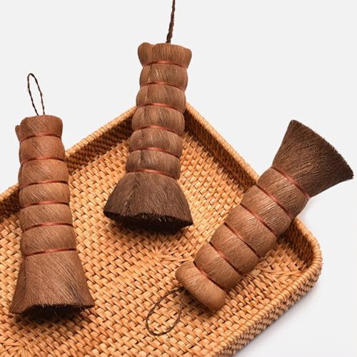 1 Pack Palm Dish Brush, Natural Palm Fiber Scrub Brush for Washing Dishes, Pots & Pans - Soft, Dense Bristles Non-Scratch, Hanging Loop for Easy Storage, Ideal for Kitchen Cleaning - Image 7