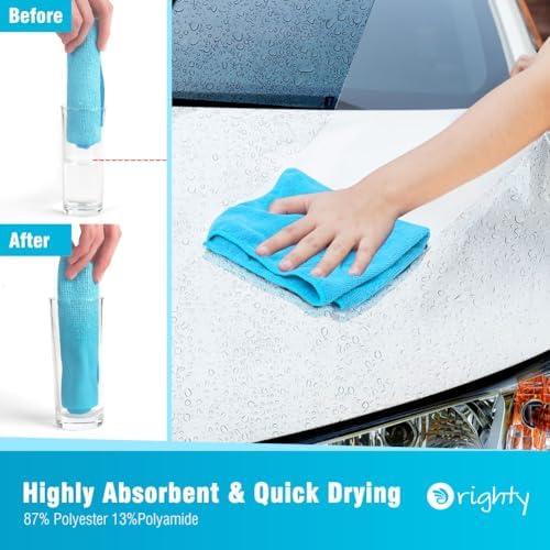 Orighty Microfiber Cleaning Cloth, Cleaning Rags, 24 Pack, 12x11 in - Image 3