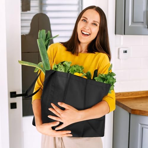 Reusable Grocery Shopping Bags 10 Pack Large Foldable Tote Bags Bulk - Image 2