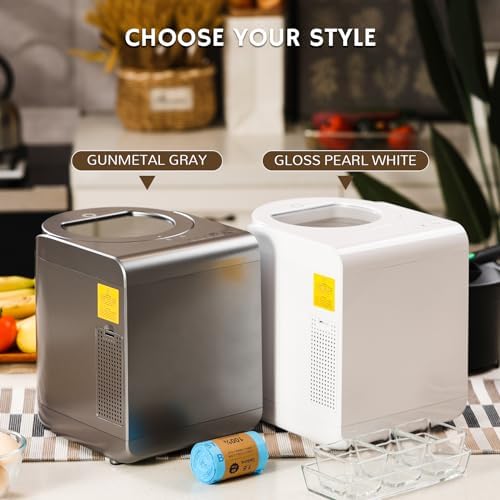 Airthereal R500-V Electric Composter, Visual Glass Cover, 2.5L, Pearl White - Image 5