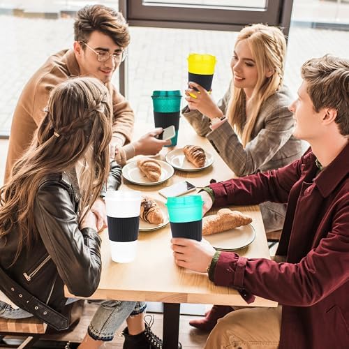 16 oz Plastic Tumblers with Lids, Glitter Blend, 20 Pack - Image 5