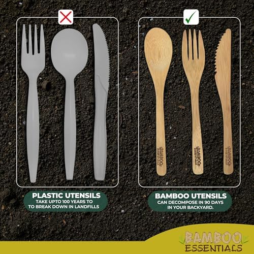 Travel Utensils with Case Set Fork, Knife, Spoon, Chopsticks, Straw, Straw-cleaning brush, Travel Pouch and Carabiner, Excellent For Everyday Use! ((2 Sets) Sunset Red/Sunrise Yellow) - Image 7