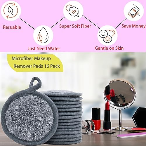 Reusable Makeup Remover Pads Microfiber Face Cleansing Cloth Facial Eraser - Image 2