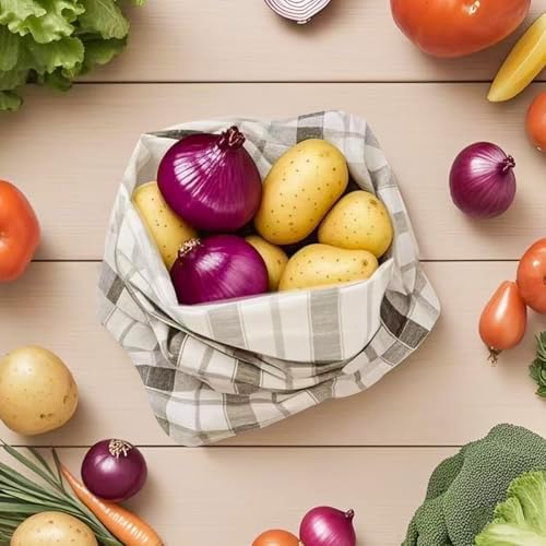 Premium Bread Bags for Homemade Loaves, XL Reusable Linen with Plastic Lining, Equipped with Convenient Drawstring for Ultimate Freshness, BPA-Free, Ideal for Sourdough & Artisan Breads, 1 PCS - Image 7