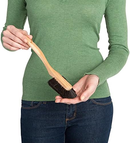 Redecker Dish Brush Set, Horsehair, Curved Handle, 2 Pack – Wrap-Around Design for Delicate Cleaning, Made in Germany - Image 3