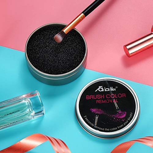 TailaiMei 4 Pack Color Removal Cleaner Sponge, Quickly & Easily Clean Makeup Brushes Without Water or Chemical Solutions Eliminating Drying Time - Switch Eyeshadow Colored Immediately - Image 6