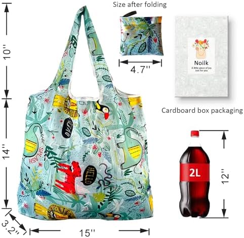 Aesthetic Printed Tote Bags, Lightweight Foldable Reusable Carry Bags, Stylish Personalized Storage Handbags for Travel, Camping, Supermarket & Daily Outdoor Use - Image 3