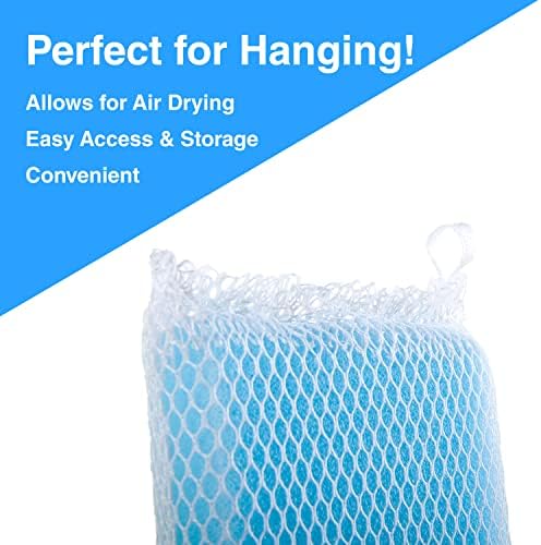 Non-Scratch, Gentle Mesh Dishwashing Sponge, Quick Dry, Odor-Resistant Dish Sponge, Gentle Cleaning for Kitchen, Dishes, Household Cleaning, Stainless Steel & Non-Stick Pans (Pack of 12) - Image 4
