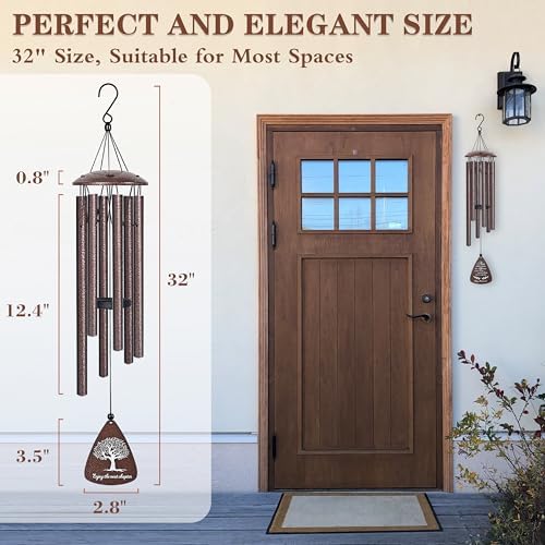 Retirement Gift for Woman Men, 32" Wind Chimes Retired Gifts, Retired Decor - Image 6