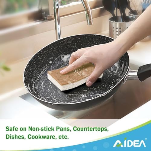 AIDEA Sponges Kitchen, 9Count, Non Scratch Dish Sponges - Image 2