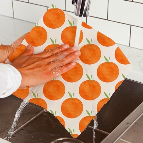 Reusable Beeswax Wraps, Orange Apple Lemon Wraps, 9 Pack Sandwich, Snack, Food Preservation, Organic, Sustainable, Zero Waste, Plastic-Free Storage, 1XL, 3M, 5S - Image 6