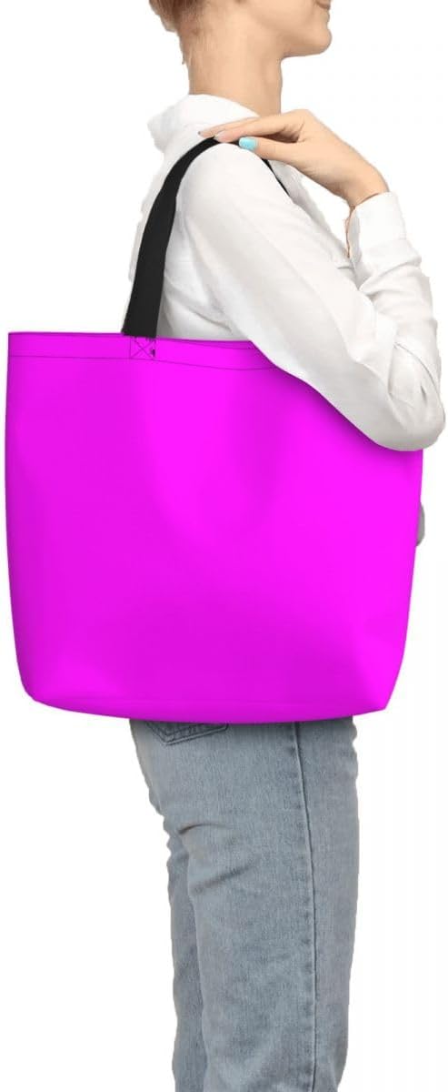 Custom Large Black Tote Bag With Pocket Extra Large Reusable Grocery Bags