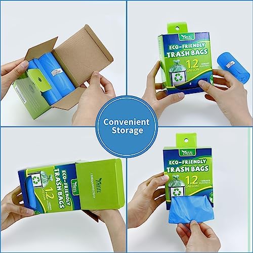 1.2 Gallon Bathroom Trash Bags Durable Tear-Resistant - 150Ct Unscented - Image 4