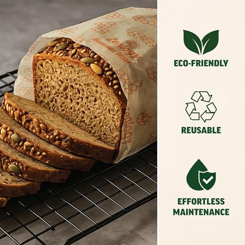 Zenlogy Beeswax Food Wrap Roll, 13 x 55 Inches, Organic Cotton, Reusable - Image 6