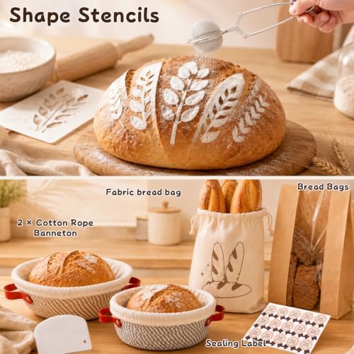 Sourdough Starter Kit with Warmer,Jar,Scale,Gift for Bakers Beiginner Women - Image 6