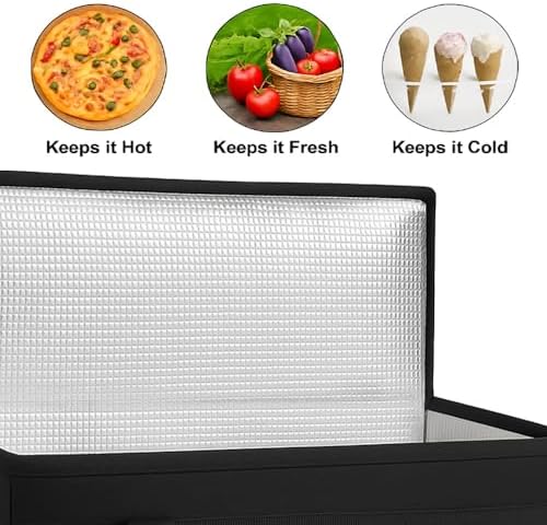 musbus 2Pack Cooler Bag Insulated Grocery Bags Large Freezer Shopping Cooler Tote for Travel Groceries Beach Thermal Food Delivery Bag to Keep Frozen Food Cold and Hot Food - Image 5